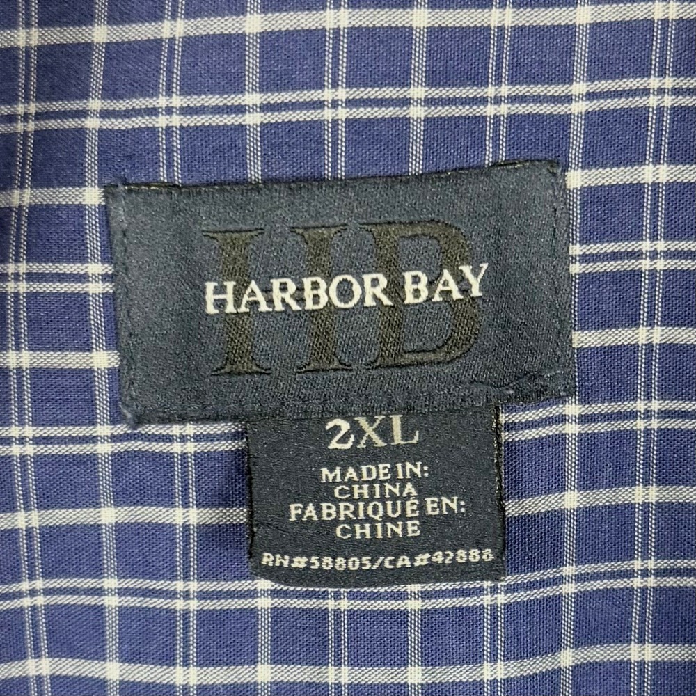 Lot of 5 Harbor Bay Short Sleeve Button Down Shirt Short Sleeve Casual Preppy - Picture 9 of 12
